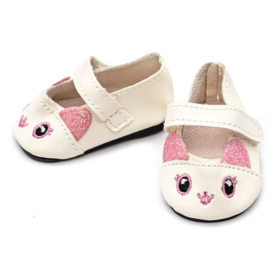 Туфельки Кошечки 7,5х4,5х3см, пара (белый), DSS8263