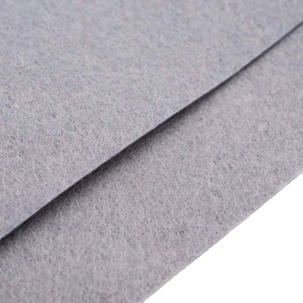 Фетр листовой жесткий 1.0 мм, 20х30 см, 100% п/э, 2 шт, серый, 26969