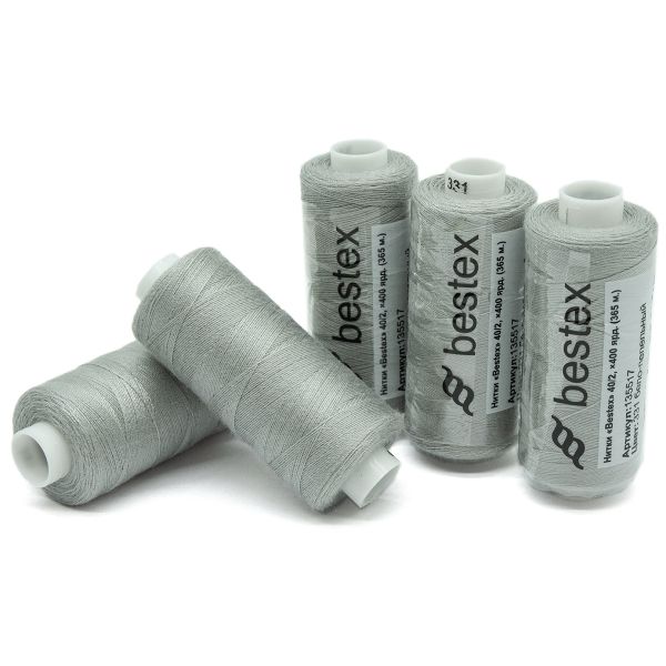 Нитки швейные бытовые Bestex 40/2, 365 м (400 ярд) / 10 кат., 331 пепельно-сиреневый