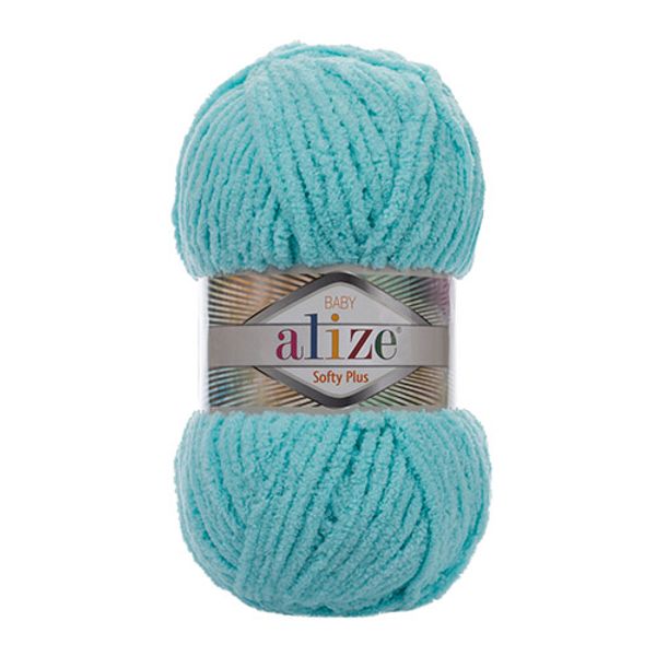 Пряжа Alize (Ализе) Softy Plus / уп.5 мот. по 100 г, 120м, 263 бирюзовый A