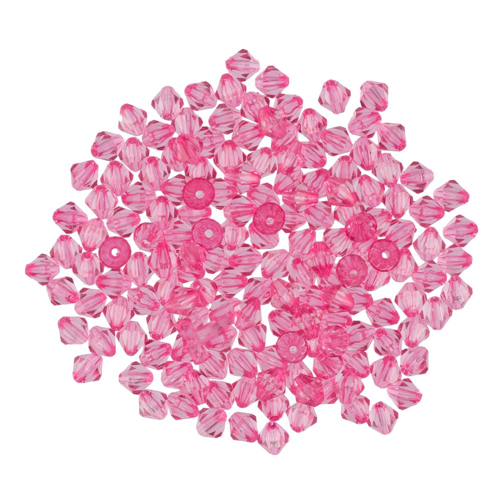 Бусины акрил 7х8 мм, 25 г (155±5 шт), 104 светло-розовый, Zlatka ARO