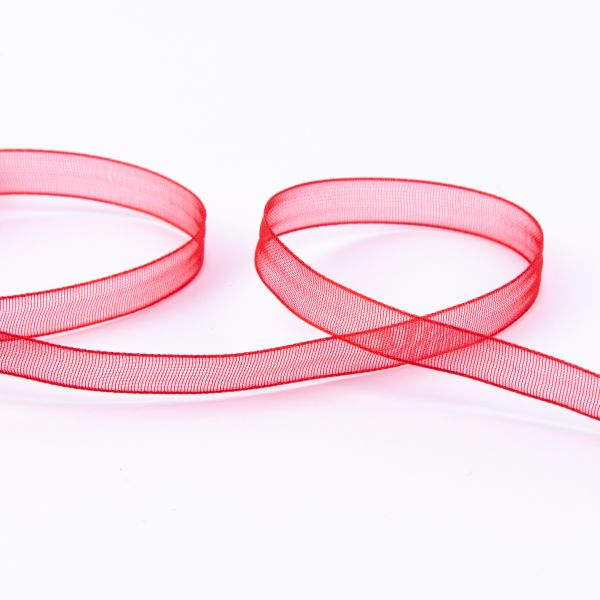 Лента капроновая (органза) _6.0 мм / 45.7 метров, 036 красный, Blitz OR-6