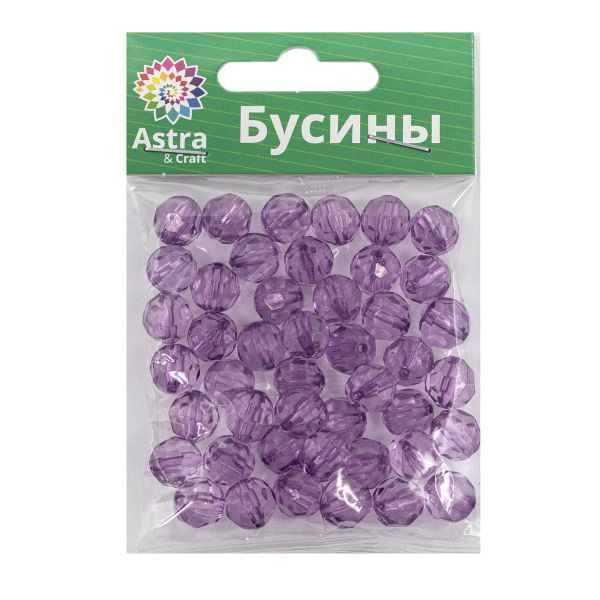 Бусины акрил ⌀10 мм, 25 г, Astra&Craft, 21
