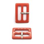 Пряжка с язычком 30 мм, 820 красный, 10 шт /TOS/