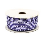 Лента фигурная Цветочки, 18.0 мм / 25 м (04 фиолетовый/белый), YH114