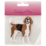 Термоаппликация "Бигль", 6.5х7.5см