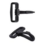 Карабин пластик 40 мм, черный, 50 шт