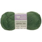 Пряжа Люблю вязать Фитнес 200 / уп.6 мот. по 50 г, 200 м, 490 темно-зеленый