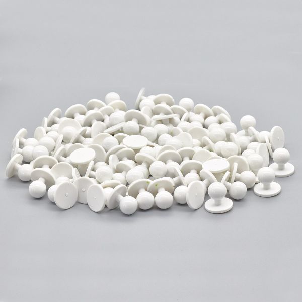 Пукля поварская, цветная, 10 мм (кипенно-белый) П-10, 500 шт