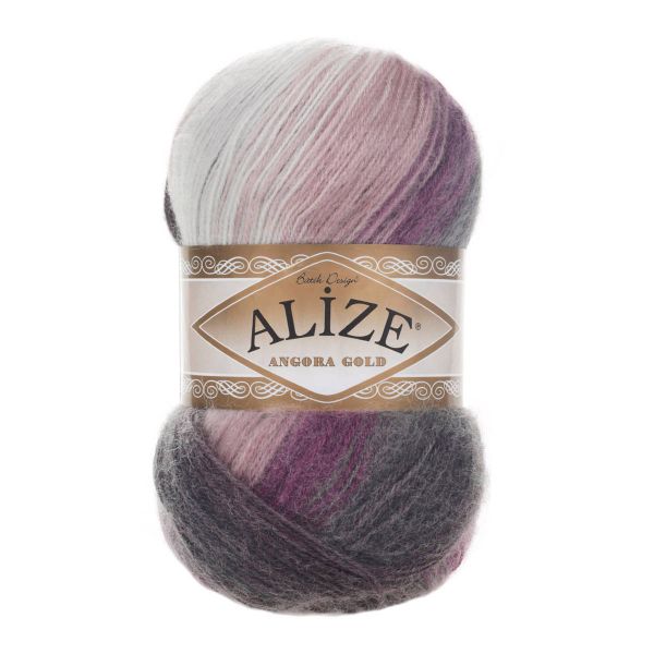 Пряжа Alize (Ализе) Angora Gold Batik / уп.5 мот. по 100 г, 550м, 1986 секционный A