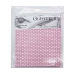 Ткань коллекция Jersey, 48х50см, 95% хлопок, 5% эластан Gutermann (43 розовый/белый горошек), 647712