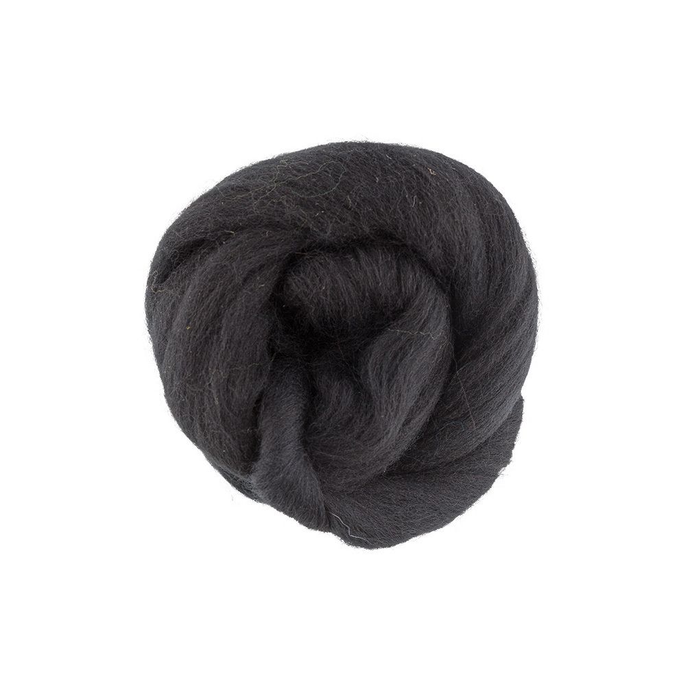 Шерсть для валяния (до 29 мкр), 50 г. 1575 стальной, Gamma TFS-050