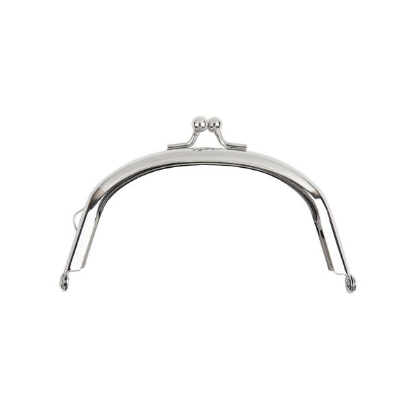 Застежка для сумки фермуар 10.5х6.5 см, 1 шт, 01 серебро, Gamma FER-25