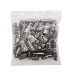 Фиксатор (зажим) для шнура пластик 1 отв., ⌀5.5 мм, 21х11 мм, цилиндр, под металл (черный никель), 200 шт