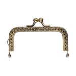 Застежка для сумки фермуар 8.5х4.5 см, 5 шт, 02 под состаренную бронзу, Gamma FER-15