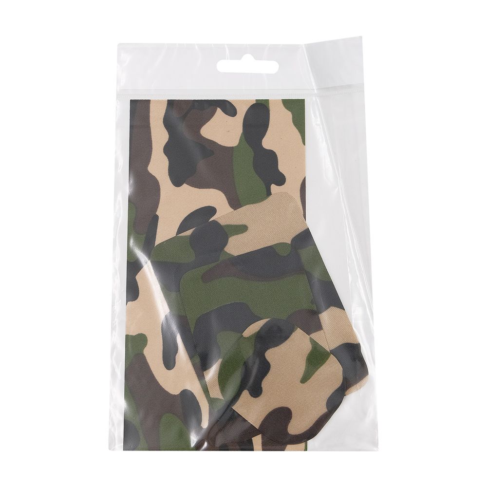 Заплатки термоклеевые камуфляж зеленый 4 шт, 10х20см, 9х12см, 7х9,5см, 5,7х6,7см