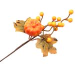 Ветка кленовая с ягодами и тыквой, 24см