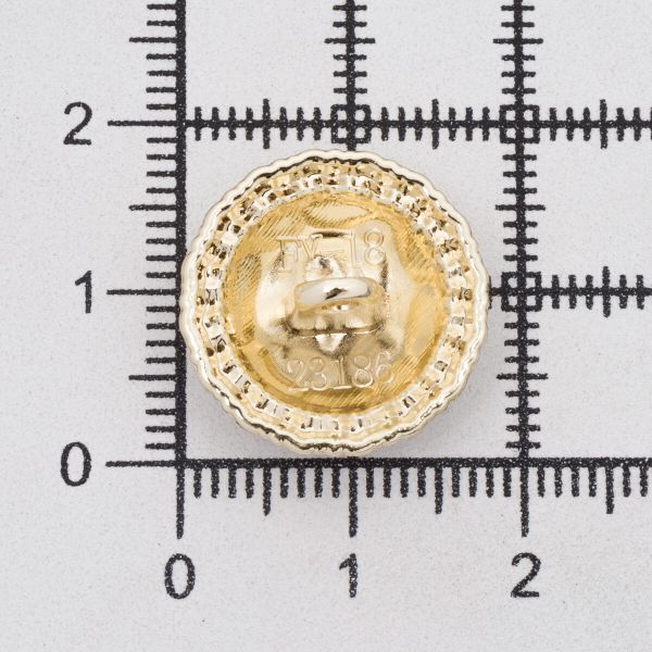 Пуговицы на ножке 28L=18 мм, металл, Gold (золотой), 10 шт, MP01