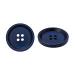 Пуговица 4 прокола 40L = 25 мм, пластик, col.D василек, CN2868, 36 шт