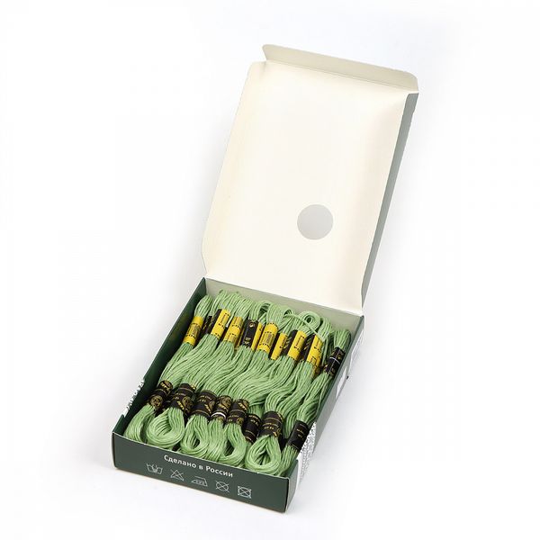 Мулине ПНК им.Кирова цв.8604 св.зеленый 24х8м С-Пб