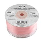 Лента капроновая (органза) 38.0 мм / 25 метров, 050 бл. розовый/серебро, Blitz ORT-38