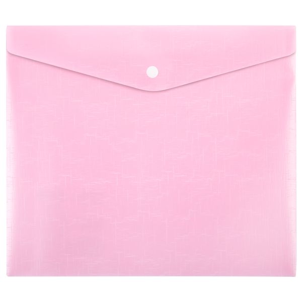 Папка-конверт для тетрадей с кнопкой A5+ 180 мкм, 20 шт, клубника ЕС211120054, Expert Complete