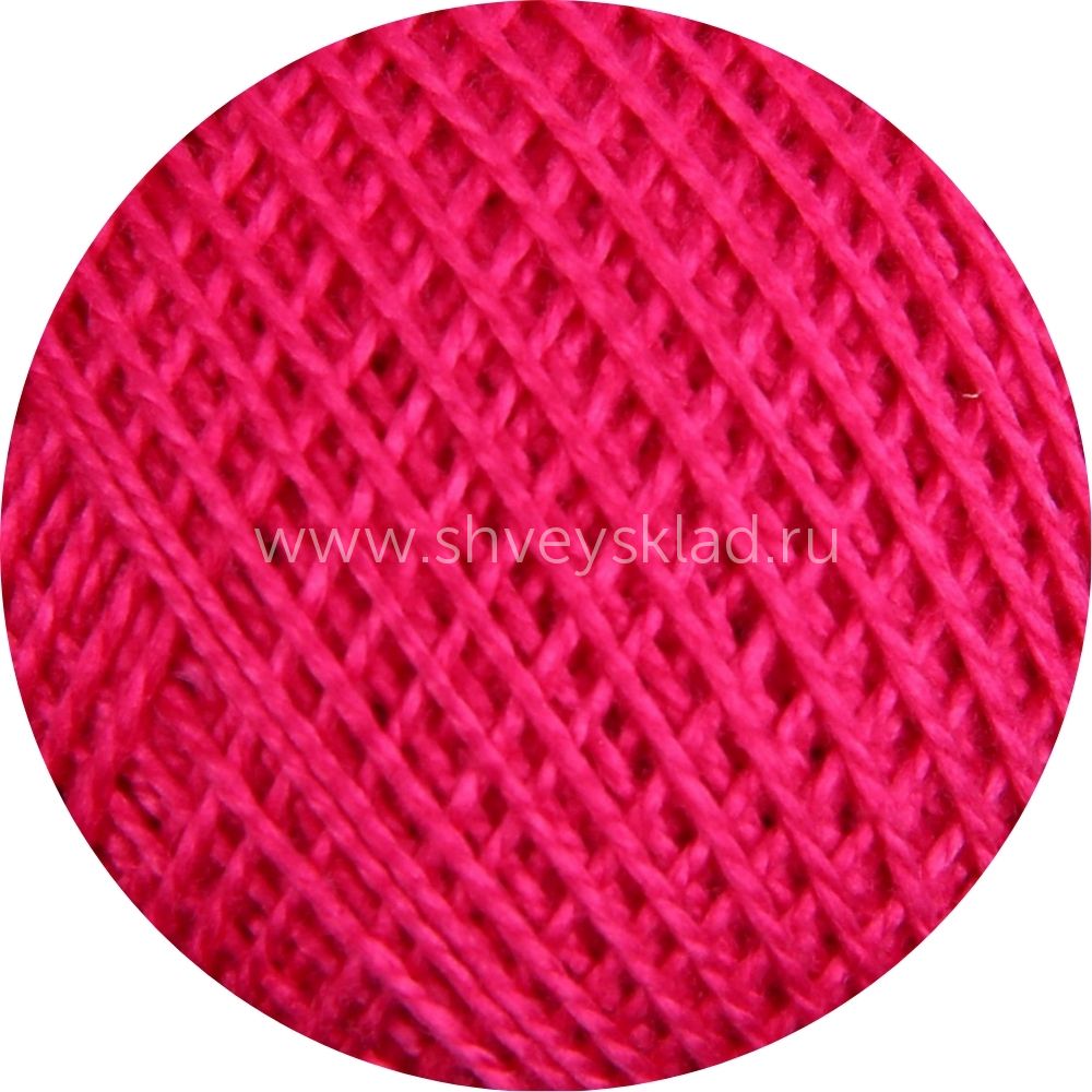 Пряжа ПНК им.Кирова Ирис / уп.20 мот. по 25 г, 150м, 1112 ярк.розовый