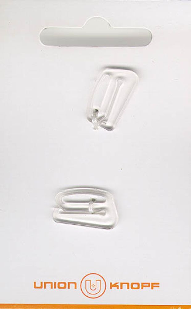 Застежки для купальника (бикини) 13.0 мм, прозрачный, 2 шт, Union Knopf
