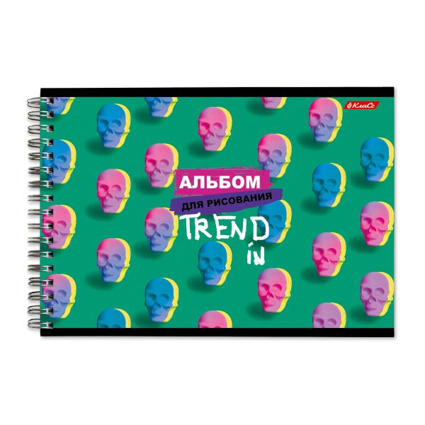 Альбом для рисования 100 г/м², A4 на гребне, 4 шт, 40 л, Игры разума 000238, Светоч 40АЛГР4_1_3_9