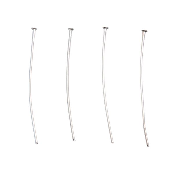 Штифт с плоской головкой 45мм, 50 шт/уп, (серебро)