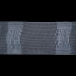 Лента (тесьма) шторная для карниза-трубы 100 мм / 50 метров, Имитация люверсов, прозрачный, C95M