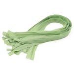 Молния потайная (скрытая) Т3 (3 мм) 1 зам., н/раз., 50 см, св.зеленый нейлон, 31311 / 50, 10 шт