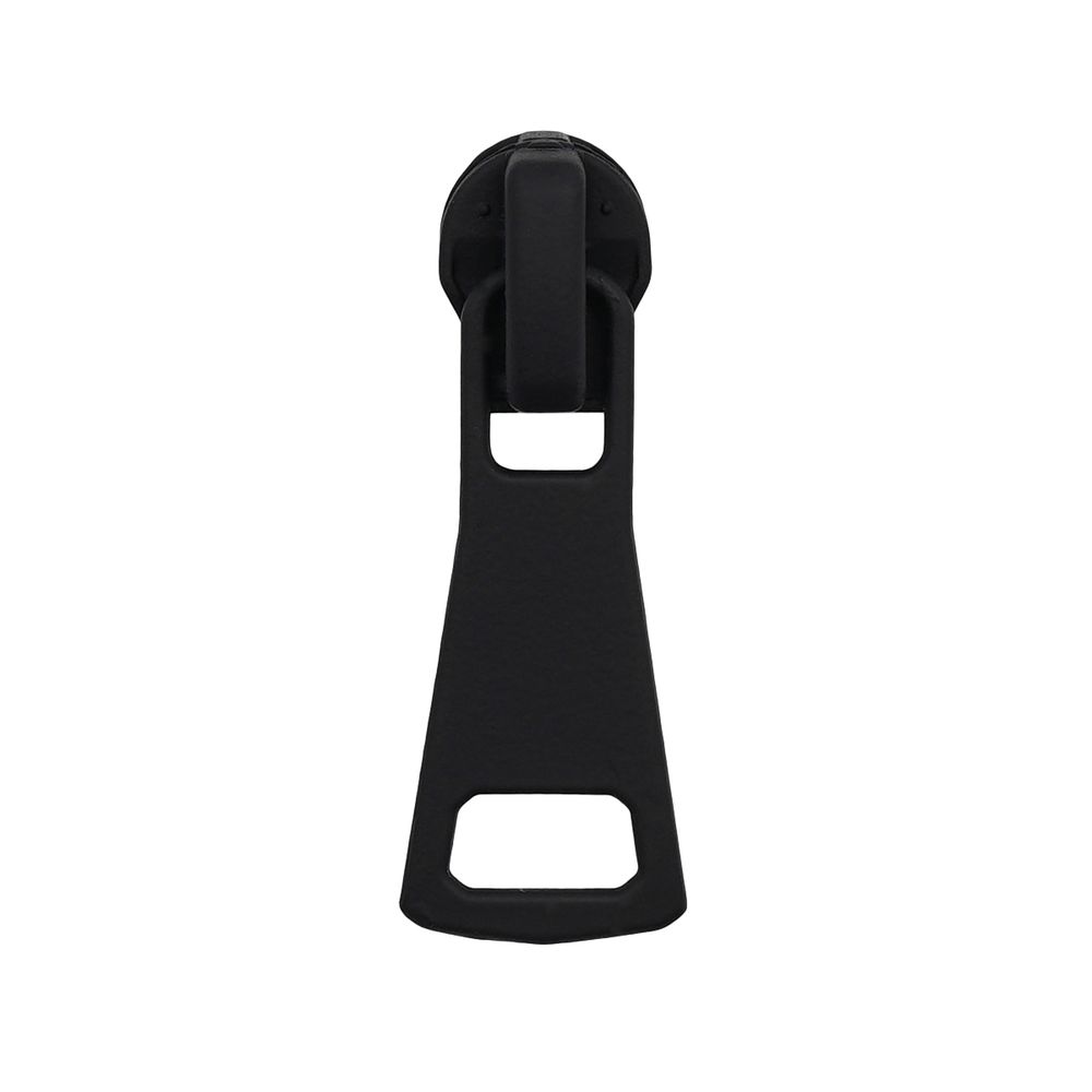 Слайдер (замок) для молнии спираль Т5 (5 мм), черная резина С5 34х14 мм, 20 шт, ГЛТ9519