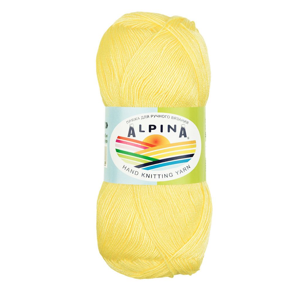 Пряжа Alpina Viven / уп.10 мот. по 50г, 405м, 06 желтый