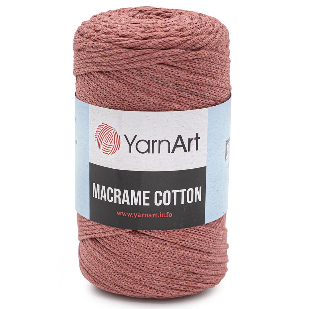 Пряжа YarnArt (ЯрнАрт) Macrame Cotton / уп.4 мот. по 250 г, 225м, 792 пыльный кедр