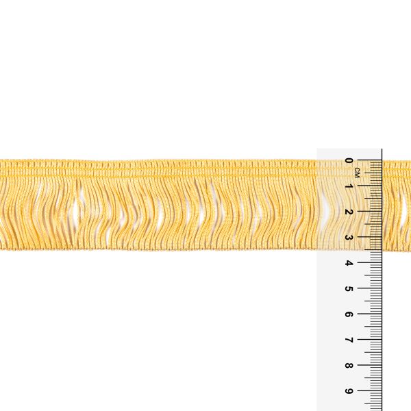 Бахрома отделочная 35.0 мм / 25 метров, 123 св.золотистый, Gamma 110