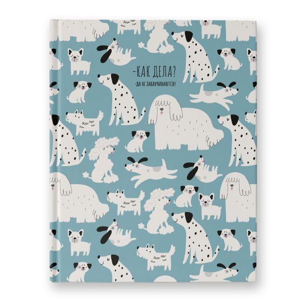 Бизнес-блокнот, матовая ламинация + выбор.лак, A5+ 80 л. 22 шт, клетка, Деловой блокнот 000941, Светоч 80ББТ5_93_5_1