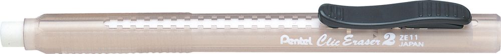 Ластик-карандаш выдвижной Click Eraser 2 12 шт, ZE11T-A черный корпус, Pentel