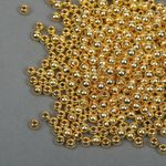 Бусины пластик ⌀4 мм, 500 г, цв.золотой, Magic4Hobby