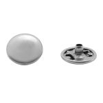 Кнопка Альфа (S-образная) ⌀10.0 мм, ≈144 шт, СТАЛЬ, никель, ВТ-2, NEW STAR