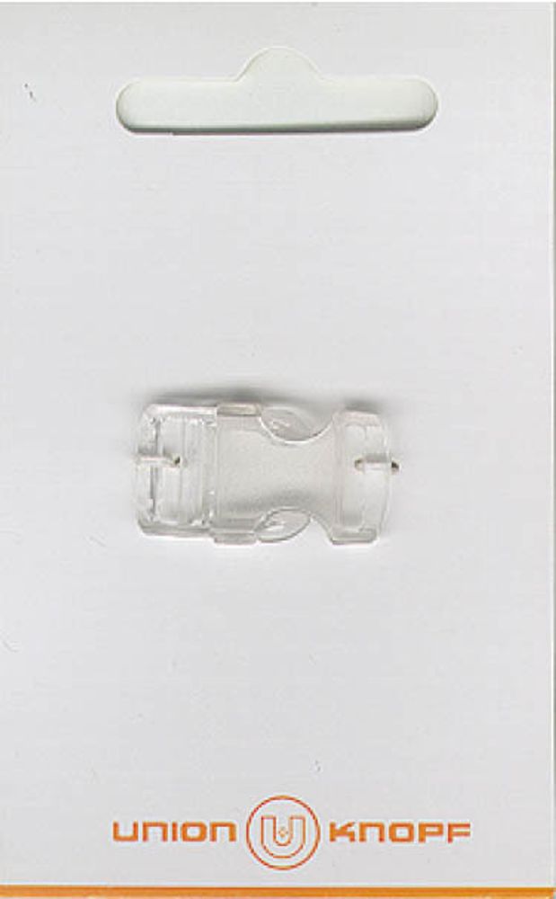 Фастекс (пряжка трезубец) пластик 10 мм, 1 шт, прозрачный, Union Knopf by Prym