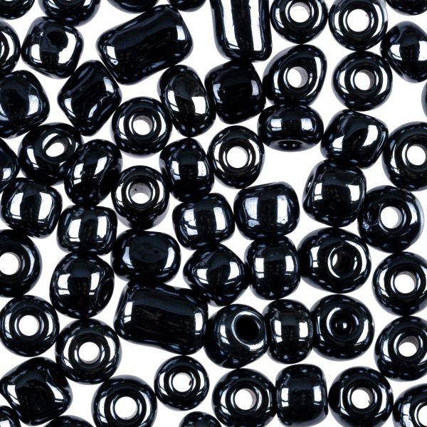 Бисер Zlatka 6/0 (4.1 мм), 100 г (10х10 г), №0129 черный, GR