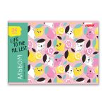 Альбом для рисования 100 г/м², A4 29х20.5 см, 20 шт, на скобе 24 л, 24АЛСК4_000204 Живи на полную, Светоч