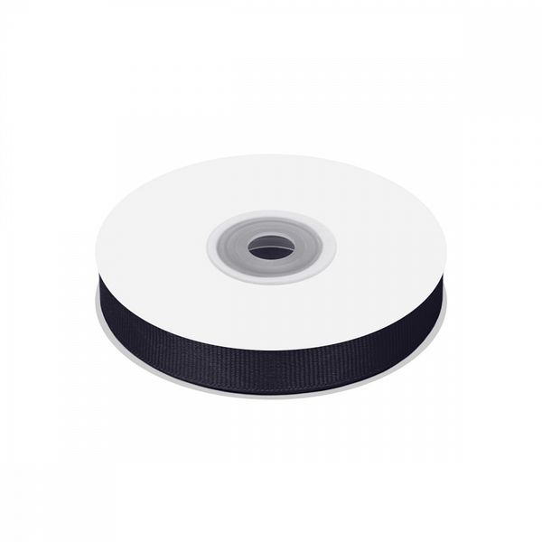 Лента репсовая (в рубчик) 12.0 мм / 22.8±1 метра, 372 черно-синий, Magic4Hobby