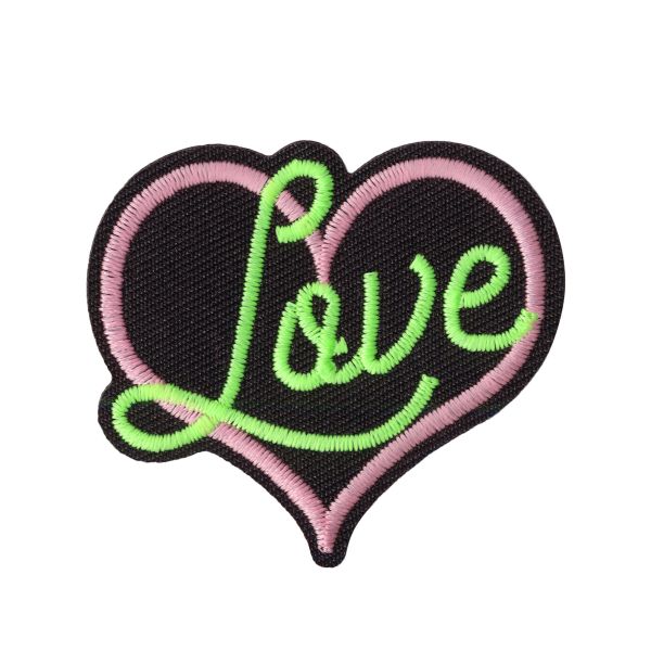 Термоаппликация №05, 1 шт, 02-511 Сердце love 5.6х5.1 см, Gamma ETF