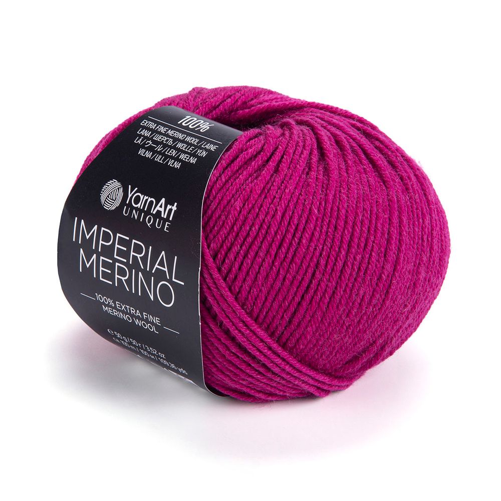 Пряжа YarnArt (ЯрнАрт) Imperial Merino / уп.10 мот. по 50 г, 100 м, 3319 фуксия