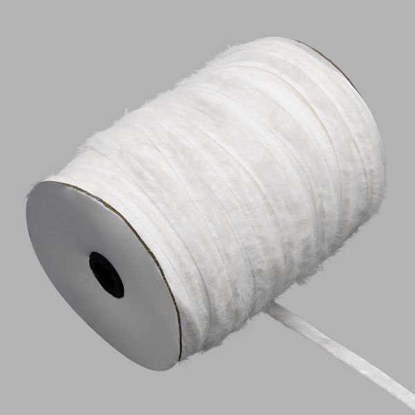 Кант декоративный Синель 10 мм / 45 метров, белый, 3AR3045