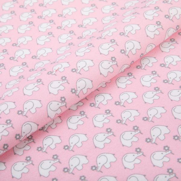 Ткань для пэчворка Peppy Молочные сны фланель, отрез 100х110 см, 175 г/м², МС-23 розовый, Peppy