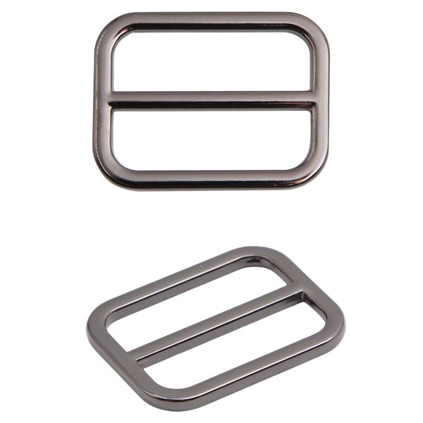 Рамка регулировочная металл литая 25 мм /30х23 мм, ⌀2.5 мм/, чер.никель, 4 шт