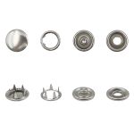 Кнопка рубашечная (джерси) закрытая ⌀10.5 мм, ≈1440 шт, МЕТАЛЛ, никель, NEW STAR